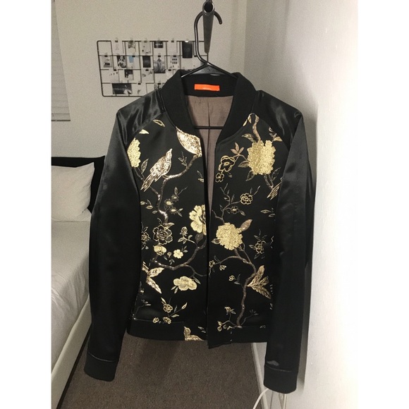 Tallia Orange Other - Tallia Bird Bomber Jacket